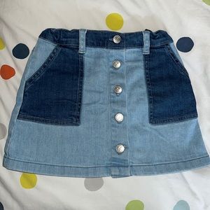 Girls bonpoint jean skirt